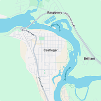 Map of Castlegar