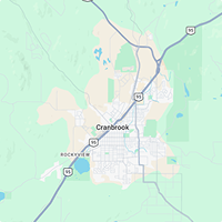 Map of Cranbrook