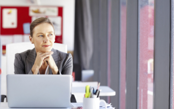Businesswoman Looking Away